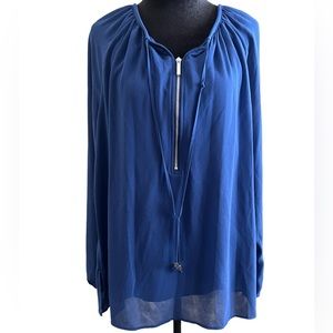 Michael Kors Royal Blue Blouse size XL
